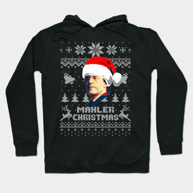 Gustaf Mahler Mahler Christmas Hoodie by Nerd_art